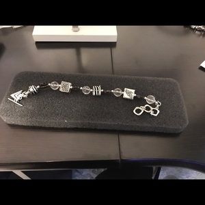 Silpada Smokey Quartz and Crystal sterling silver